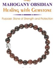 Aatm Natural Healing Gemstone Buddha Charm Bracelet (Mahogany Obsidian)